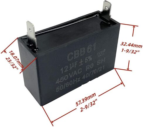 New Generator Capacitor 450 VAC 12uF 12μf 50/60Hz CBB61 40/70/21 in Saudi Arabia