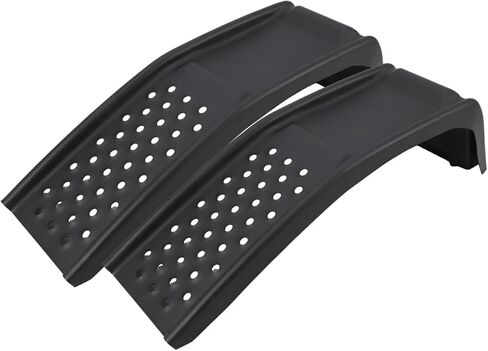 سعة 9 "رفع سيارة الصلب الصلب 8000 رطل ، 2000 رطل لكل منحدرات ، منحدرات الشاحنات الشاقة لإصلاح السيارات أو صيانة المركبات ، سلالم سيارة 2 حزمة ، أحمر in Kuwait