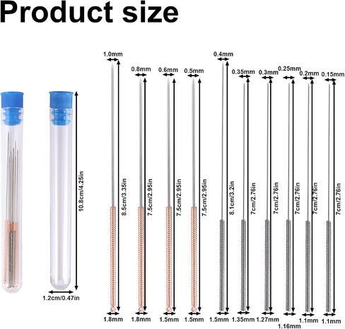 3D Printer Nozzle Cleaning Kit, 10 Sizes Stainless Steel Nozzle Cleaning Needles Essential 3D Printer Cleaner Tools Accessories for Unclogging & Maintenance in Saudi Arabia