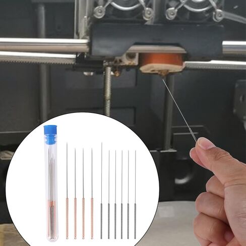 3D Printer Nozzle Cleaning Kit, 10 Sizes Stainless Steel Nozzle Cleaning Needles Essential 3D Printer Cleaner Tools Accessories for Unclogging & Maintenance in Saudi Arabia