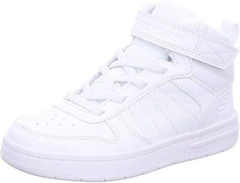 حذاء رياضي للأولاد من Skechers Kids Smooth Street-Vorrez، أسود/أبيض، 2 طفل صغير in Saudi Arabia