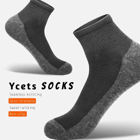 Socks for Men, Cotton Crew Boot Socks Moisture Wicking Athletic Men for Hiking Running Cycling,8 Pairs/12Pairs in Kuwait