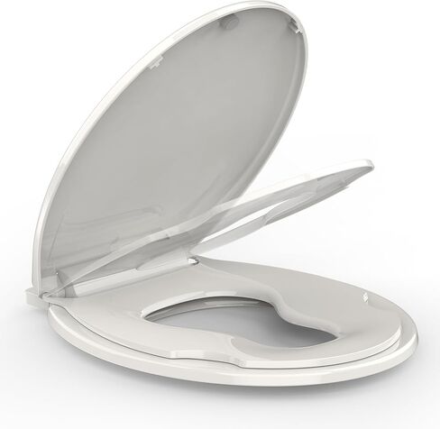 Toilet Seat, Round Toilet Seat with Slow Close, Easy Clean, Easy Installation & Release in Kuwait