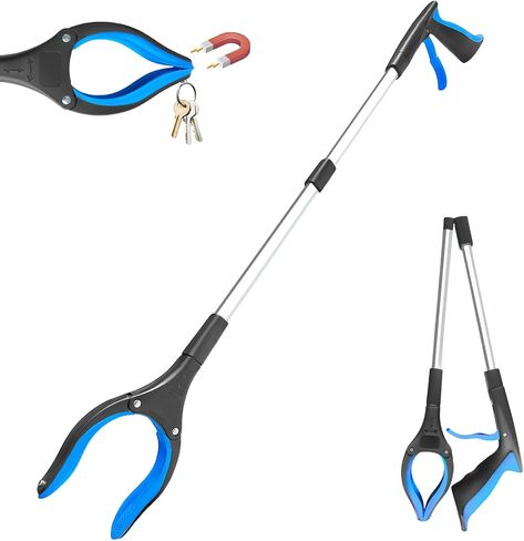 أداة 32 "Grabber Reacher ، أداة التقاط متاحة للوصول إلى واحد قابلة للطي مع الفك المدوري المضاد للانزلاق 360 درجة ، أداة مساعدة للوصول إلى Aid Aid لالتقاط القمامة ، أداة Grabber خفيفة الوزن in Saudi Arabia