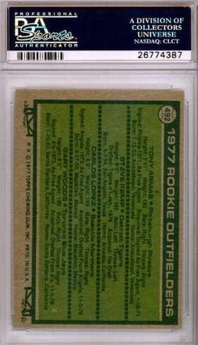 Carlos Lopez Autographed 1977 Topps Rookie Card #492 Seattle Mariners PSA/DNA #26774387 - Baseball Slabbed Autographed Cards in Saudi Arabia