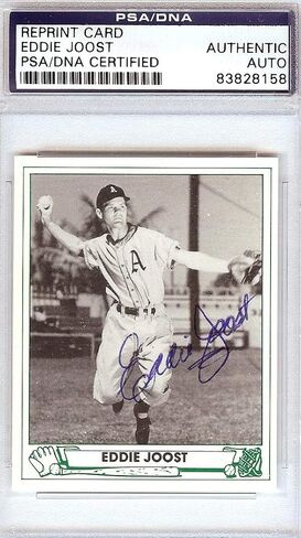 Eddie Joost موقعة 1947 لعب كرة إعادة طباعة #21 فيلادلفيا A PSA/DNA #83828158 - بطاقات موقعة بالبيسبول in Saudi Arabia