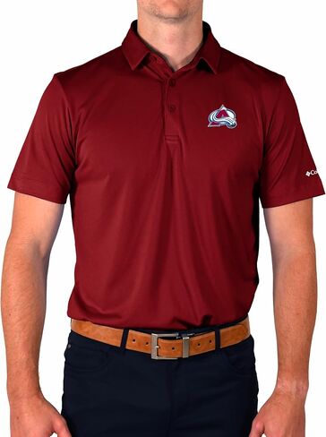 Columbia Colorado Avalanche Golf Men's Casual Lightweight Drive Polo in Saudi Arabia