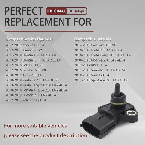 OTUAYAUTO 16238399 Fuel Pump Tank Vapor Vent Pressure Sensor - Replacement for Chevy, GMC Sierra, Buick, Cadillac, Pontiac - S10 Silverado, Suburan, Express, Impala, Tahoe, Sierral, Yukon in Saudi Arabia
