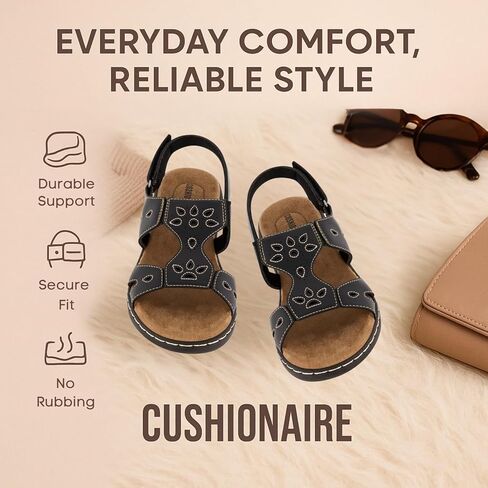 صندل مريح للسيدات CUSHIONAIRE Briar + فوم مريح in Kuwait