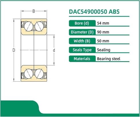 1PCS DAC54900050 54X90X50 510097 FW214 1649810106 1649810406 ​​محمل عجلة المحور in Saudi Arabia