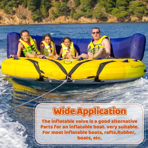 2PCS Inflatable Boat Air Valve, Inflatable Boat Replacement Caps Boat Spiral Air Plugs, One Way Air Valve Inflation Boat Spiral, Air Plugs for Inflatable Raft Boat Kayak in Kuwait