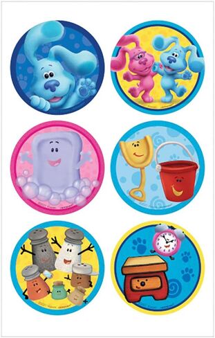 Vibrant Multicolor Bluey Paper Sticker Sheets - 10" x 8", 4 Sheets - Fun & Vibrant Collection for Kids & Fans in Saudi Arabia