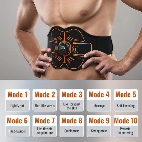 مدرب العضلات ، محفز ABS لمكتب Gym Office ، AB التحفيز الحبر العضلات للنساء والرجال الأسود in Kuwait