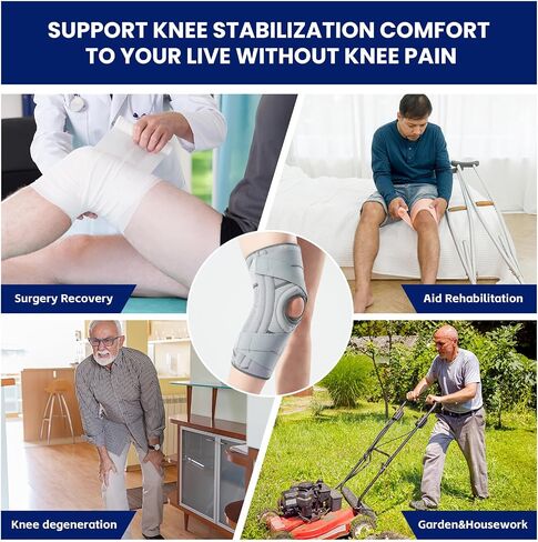 Galvaran Knee Brace for Meniscus Tear:Adjustable Knee Support for Maximum Knee Pain,Side Stabilizers for Injury or Surgery Recovery - Men and Women in Kuwait