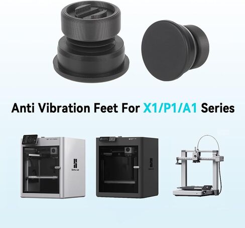 4 عبوات سيليكون مضادة للازوياد أقدام ل BAMBU LAB X1/X1C/X1E/P1/P1S/A1-تم ترقية إكسسوارات الطابعة ثلاثية الأبعاد ، مضادة للانزلاق ، مقاومة للارتداء ، ممتصة بالصدمة in Saudi Arabia