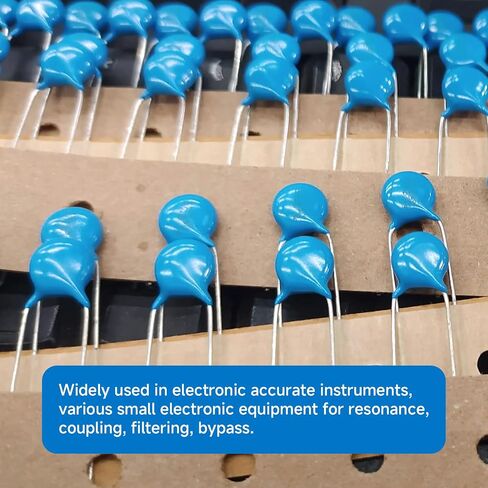 20Pcs Ceramic Capacitor Kit, 20KV 102 High Voltage Ceramic Capacitor Kit, 1nF 0.001uF 1000pF High Voltage Capacitors Assortment for Electronic Accurate Instruments in Saudi Arabia
