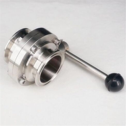 2" 51mm SS304 Stainless Steel Sanitary 2" Tri Clamp Butterfly Valve Homebrew Beer Dairy Product in Saudi Arabia