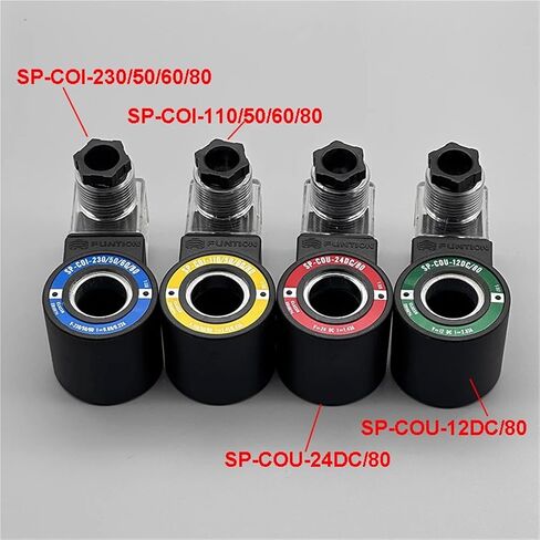 1pcs ملف الملف اللولبي لفائف SP-COU-24DC/80 SP-COU-12DC/80 قطر داخلي 18 مم ارتفاع 39 مم SP-COI-230/50/60/80 SP-COI-110/50/60/80 (SP-COU-12DC-80) in Saudi Arabia