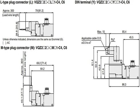 3 منفذ الملف اللولبي صمام VQZ 200/300 وحدة واحدة وحدة VQZ212BR-5M1/5L1-C6-QZ232-5L1/5M1-C4/C6 VQZ332-5G1-C6/C8. (VQZ332-5L1-C6) in Saudi Arabia