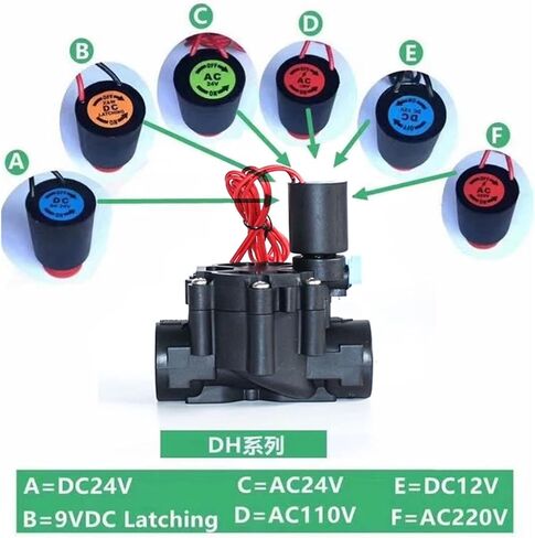 3/8" 1/2" 3/4" 1" Normally Closed Solenoid Valve Water 220V 12V 24V Nylon Valve for Farm Garden Landscape Irrigation(Dc Latching(6-20v)) in Saudi Arabia
