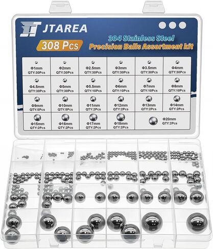 14values 304 Kit Kit Dreaision Balls Kit 1mm 2mm 2mm 2.5mm 3mm 3.5mm 4mm 4.5mm 5mm 5mm 5mm 6mm 8mm 9mm 9mm 10mm Bicecle Call Call in Kuwait