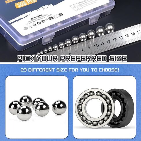 14values 304 Kit Kit Dreaision Balls Kit 1mm 2mm 2mm 2.5mm 3mm 3.5mm 4mm 4.5mm 5mm 5mm 5mm 6mm 8mm 9mm 9mm 10mm Bicecle Call Call in Kuwait