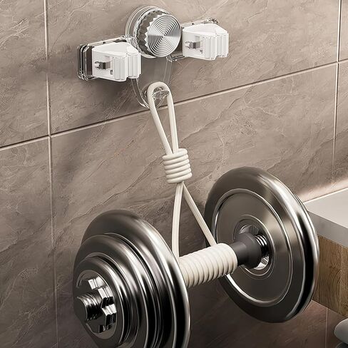 2PCS Broom Holder Mop Hanger ، No Concling مطلوب منظم شماعات المكنسة ، حائط Holder الحمام ، المطبخ ، المكتب ، غرفة المرافق ، غرفة الغسيل (أبيض+رمادي) in Kuwait