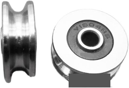 2 قطع دليل البكرة تحمل 624 مع أخدود V/U من المسار غير القياسي TV0418 V1804 2RS 4 * 18 * 7/8 مم in Kuwait