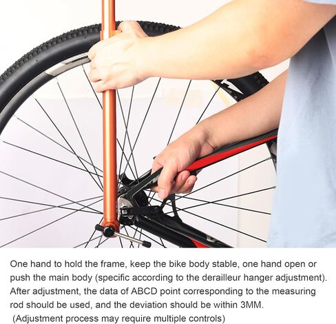 أداة قياس محاذاة شماعات دراجة Derailleur للدراجة ، وسبائك الألومنيوم محاذاة Derailleur Hanger رافعة التحكم المزدوجة ، وأداة تسوية الدراجات ، و Rike Shifter Brake Ravers ، Fenizontal Tool in Saudi Arabia