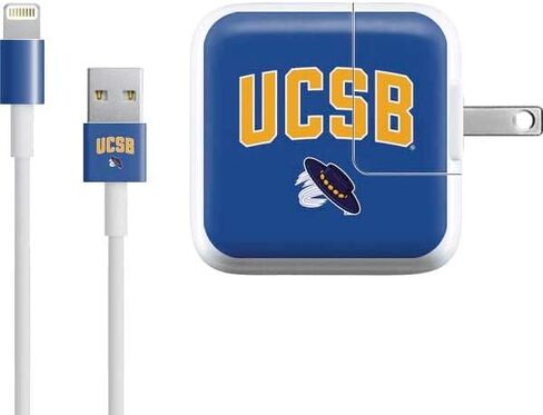 Skinit Sched Skin Gonment Gonting Aother مع iPad Charger (10W USB) - تصميم كلية Santa Barbara UCSB المرخصة رسميًا in Saudi Arabia