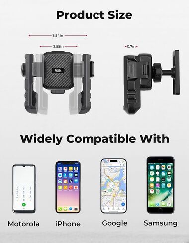 KEMIMOTO Magnetic Golf Cart Phone Holder, Universal Golf Cart Phone Mount Compatible with EZGO Club Car, 360° Rotatable Golf Phone Caddy for iPhone/Galaxy/Google Pixel & More Cellphone in Saudi Arabia