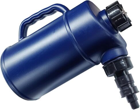 حشو البطارية الثقيلة ، إبريق سائل 2 لتر مع صمام مغلق للسيارات ومقاومة للتنقيط لبطاريات السيارات ، زجاجة حشو مياه بطارية الدورة العميقة للسيارة ، عربة الجولف (الأزرق) in Kuwait