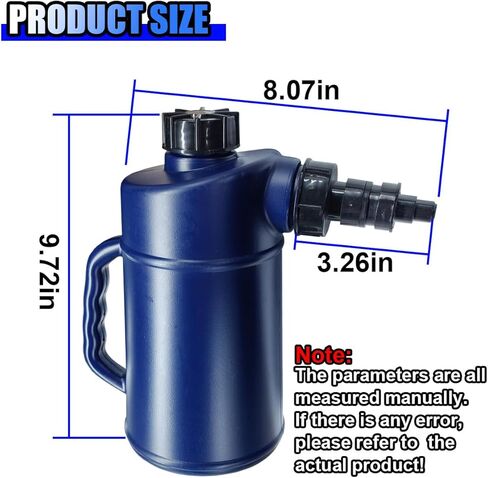 حشو البطارية الثقيلة ، إبريق سائل 2 لتر مع صمام مغلق للسيارات ومقاومة للتنقيط لبطاريات السيارات ، زجاجة حشو مياه بطارية الدورة العميقة للسيارة ، عربة الجولف (الأزرق) in Kuwait