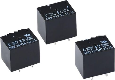 5pcs Relay SRE-05VDC-SL-2C SRE-12VDC-SL-2C SRE-24VDC-SL-2C 5V 12V 24V 3A 240VAC 8PIN (12V 5PCS) in Kuwait