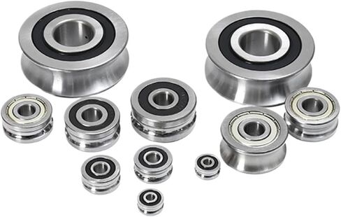 1PCS Rail Roller Bearing LFR50/8-8 Inner Diameter 8mm Outer Diameter 24mm Height 11mm U Groove Diameter 8mm 8 * 24 * 11 in Saudi Arabia