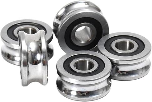 1PCS Rail Roller Bearing LFR50/8-8 Inner Diameter 8mm Outer Diameter 24mm Height 11mm U Groove Diameter 8mm 8 * 24 * 11 in Saudi Arabia
