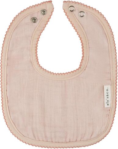 Ely's & Co. 100% Cotton Muslin Bib with Terry lining Soft & Absorbent for Infants, Adjustable Snaps 3 Pack in Saudi Arabia