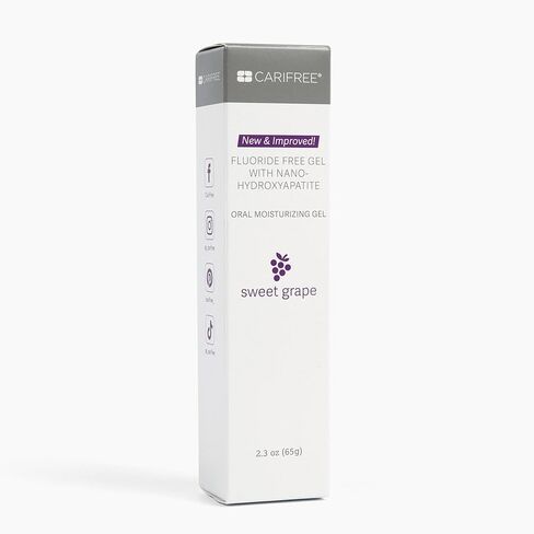 CariFree Fluoride Free Gel, Mint Flavored, Nano Hydroxyapatite Toothpaste, Neutralizes pH, Freshens Breath & Moistens Mouth, Dentist Recommended for Oral Care, (2.3 Ounce (Pack of 2), Soft Mint in Kuwait