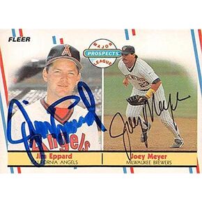 Jim Eppard Joey Meyer Card Baseball Card 1988 Fleer #645 Prospects (Brewers Angels) P - Baseball Slabbed Cards in Kuwait