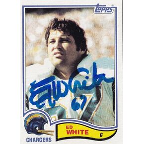 تم توقيع إد 1982 بطاقة كرة القدم Topps Chargers #239 Autograph Air Coryell #67 - بطاقات موقعة للبيسبول in Kuwait