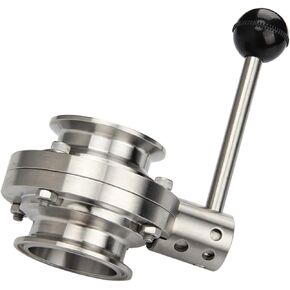 1.5'' Sanitary Stainless Steel Tri Clamp Butterfly Valve - Pull Handle in Kuwait