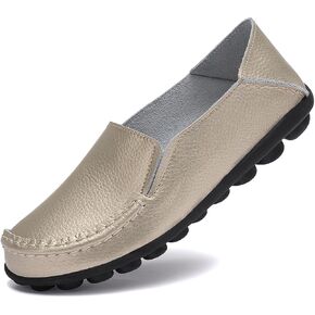 ANYUETE Women's Leather Loafers Comfortable Flat Shoes in Saudi Arabia