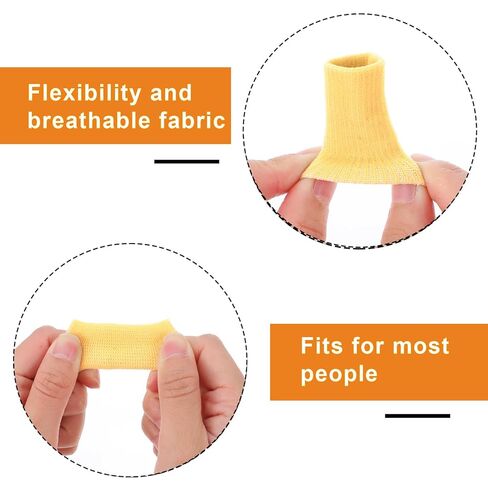 10 Pcs Black Finger Sleeves, Breathable Finger Brace, Compression Support for Arthritis, Thumb Splint for Relief Support Protector and Reliving Pain in Kuwait