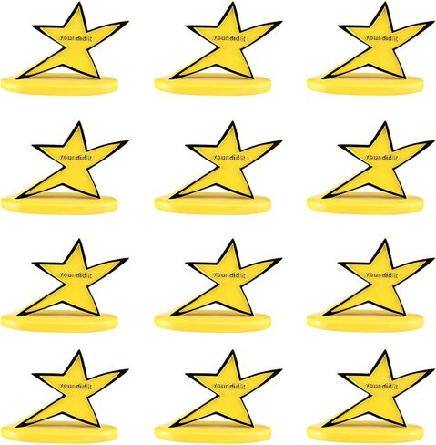 12 Pcs Funny Star Trophy Bulk with Humorous Your Did It Inscription Funny Desk Decor Stars Recognition Trophy for Coworkers Cute Desk Birthday Encouragement Gift in Saudi Arabia