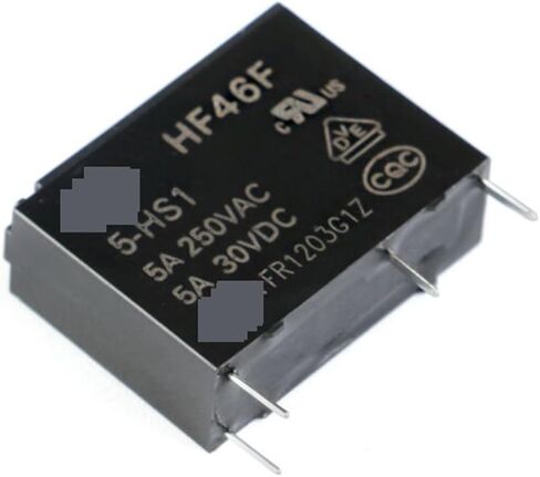 5pcs/lot 5v 12V 24V تبادل الطاقة HF46F-005-HS1 HF46F-012-HS1 HF46F-024-HS1 5-HS1 12-HS1 24-HS1 5A 250VAC 4PIN (12V) in Saudi Arabia