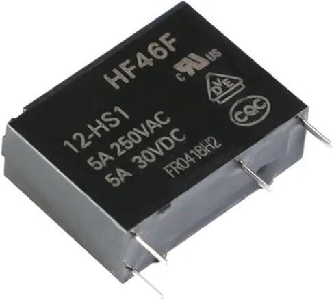 5pcs/lot 5v 12V 24V تبادل الطاقة HF46F-005-HS1 HF46F-012-HS1 HF46F-024-HS1 5-HS1 12-HS1 24-HS1 5A 250VAC 4PIN (12V) in Saudi Arabia