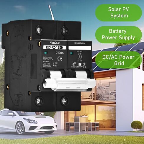 DC 100A 125A 150A MCB 260V 500V Solar Plant Pretore Battertor Battern Switch Lines Overformatic Tomatic Tomatic Overload ThermoMagnitic Curve Curve (100a) in Saudi Arabia
