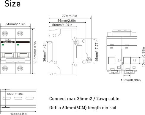 DC 100A 125A 150A MCB 260V 500V Solar Plant Pretore Battertor Battern Switch Lines Overformatic Tomatic Tomatic Overload ThermoMagnitic Curve Curve (100a) in Saudi Arabia