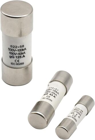 Scruby AC 500V RO16 Fast Blow Ceramic Fuse Link RT18-63 14x51 GG Cutout 2A 4A 6A 10A 16A 20A 25A 32A 63A 20PCS (50a) in Saudi Arabia