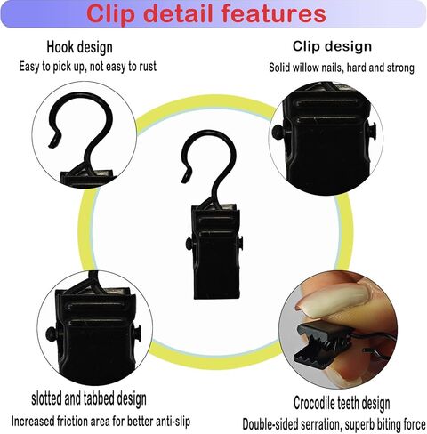 مقاطع الستار الشاقة في سنانير لاستقامة مائدة المائدة مقاطع منشفة لخيام التخييم صور الديكور المنزل الحرفة الفنية ， الصلب غير القابل للصدأ للتعليق خارج مصابيح سلسلة عيد الميلاد (30) in Kuwait